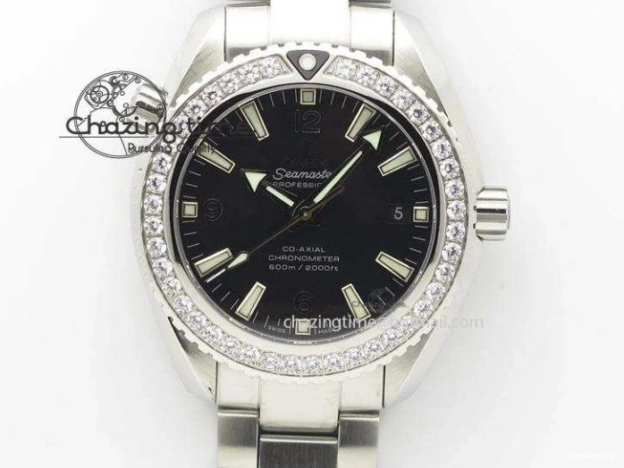 0227 Planet Ocean Master Chrono SS OM 1:1 Best Edition Gray Dial On SS Bracelet A9900 V Efficient 8116